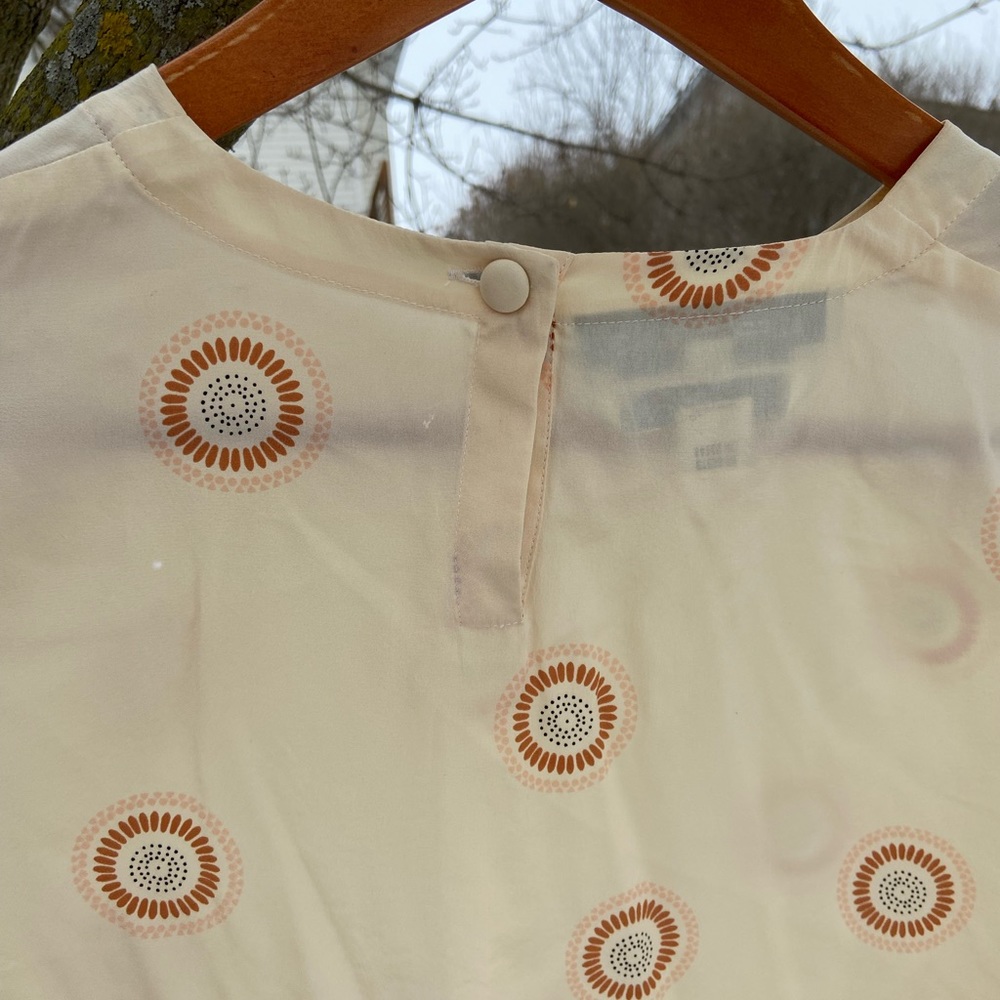 Vintage Silk Cream Alfred Sung Blouse - Picture 4 of 6